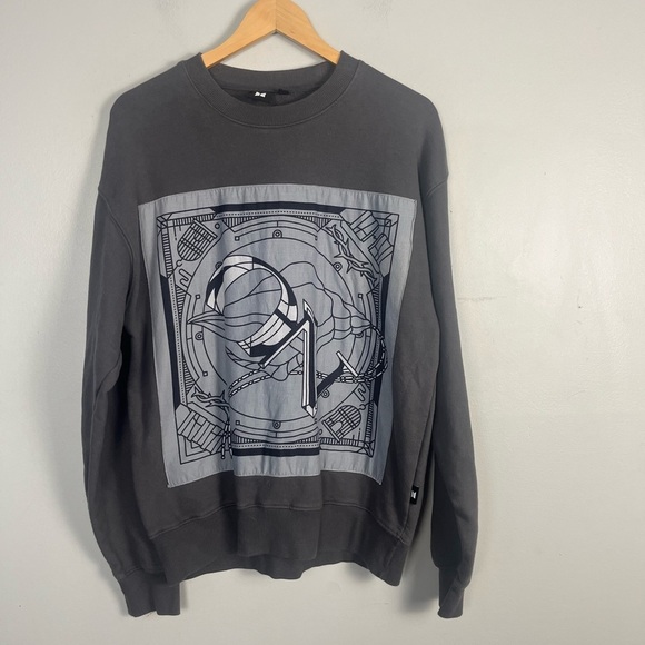 BTS Bring The Pain Grey Crewneck size XL - Picture 2 of 9